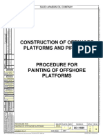 DE-119889 - Rev 14 Procedure For Painting of Offshore Platforms PDF