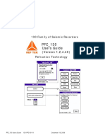 PFC - 130 Users Guide: 130 Family of Seismic Recorders