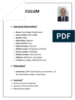 Curriculum Vitae: "Personal Information"