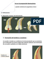 Iatrogenia en La Preparacion Biomecanica