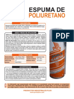 Ficha Tecnica Espuma de Poliuretano