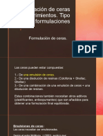 B.formulación de Ceras y Recubrimientos