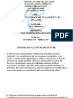 Presupuesto de Gastos en Un Banco de Sangre