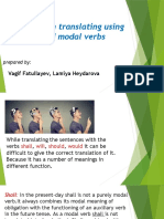 Difficulties in Translating Using Auxiliary and Modal Verbs: Vagif Fatullayev, Lamiya Heydarova