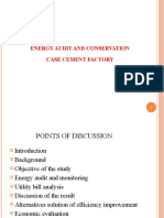 Energy Audit and Conservation Case Cement Factory