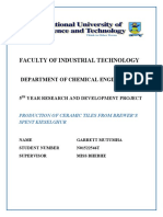 Faculty of Industrial Technology: Department of Chemical Engineering