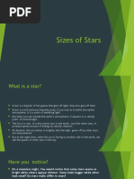 Sizes of Stars