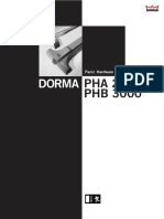 Dorma PHA2000 I PHB3000 Brosura