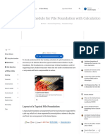 Bar Bending Schedule For Pile Foundation With Calculations