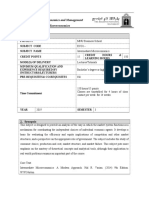 Subject: Intermediate Microeconomics: Course: Bachelors of Economics and Management