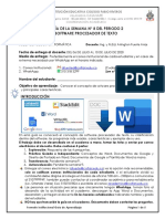 Grado 6 - P2 - S8 Software Procesador de Texto