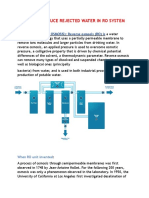 Reduce Rejected Water in RO System - 1