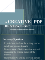 Creative Writing STRATEGIES