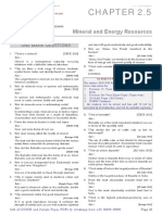 Mineral and Energy Resources: One Mark Questions