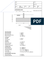 Strip Footing Analysis & Design (BS8110)