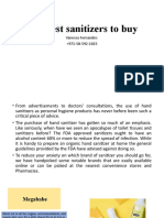 The Best Sanitizers To Buy: Vanessa Fernandes +971-58-592-1025