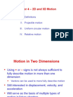 Physics 2D and 3D Motion