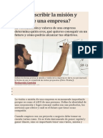 Cómo Escribir La Misión y Visión de Una Empresa - MODULO PDF