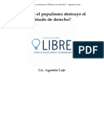 Por Qué El Populismo Destruye El Estado de Derecho PDF