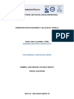 Semana 8 RESUMEN CÁTEDRA GESTIÓN DEL RIESGO EMPRESARIAL