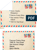 Metro Manila, Philippines Famous Frame Shop San Antonio Village Makati 7685 St. Paul Road