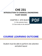 Introduction To Chemical Engineering Plant Design: Chapter 2: Site Selection