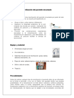 Movilización Del Paciente Encamado