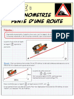 Trigonometrie - Pente D Une Route PDF