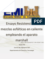 Ensayo Elaboración de Briquetas o Resietencia de Mezclas Asfalticas