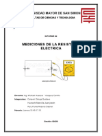 Mediciones de La Resistencia Electrica