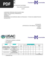 Tabla de Especificaciones