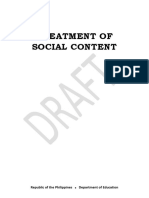 Treatment of Social Content: Republic of The Philippines Department of Education