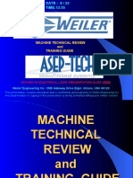 Machine Technical Review and Training Guide