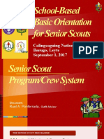 School-Based Basic Orientation For Senior Scouts: Calingcaguing National High School Barugo, Leyte September 1, 2017