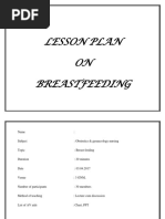 Lesson Plan Breastfeeding PDF