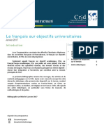 Bibliographie Francais Sur Objectifs Universitaires