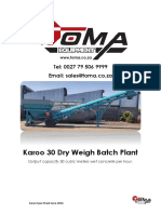 Karoo 30 Dry Weight Batch Plant Spec Sheet