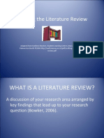 Crafting The Literature Review