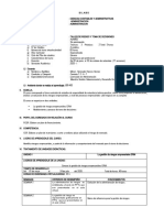 Silabo Del Curso Taller de Riesgo y Toma de Decisiones 2020 - I