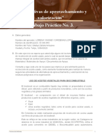 Trabajo Práctico No. 3 Alternativas de Aprovechamiento y