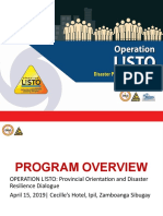 Operation Listo Disaster Preparedness Manual Presentation Final - Zamboanga - Regional