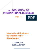 Introduction To International Business: Unit - 1