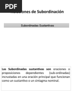 Subordinadas Sustantivas 2019