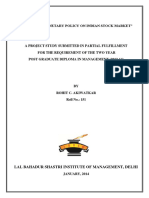 Effect of Monetary Policy On Stock Marke PDF