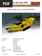 Cono Triturador Manual de Servicio ES X44 PDF