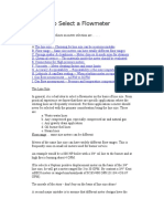 How To Select A Flowmeter