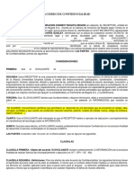 Modelo Acuerdo de Confidencialidad PDF