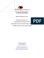 Research On Thinking Maps®: Leadership and Learning: Request For Proposals No. 2007-1