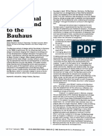 The Educational Background of The Bauhaus PDF