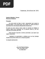 Carta de Renuncia